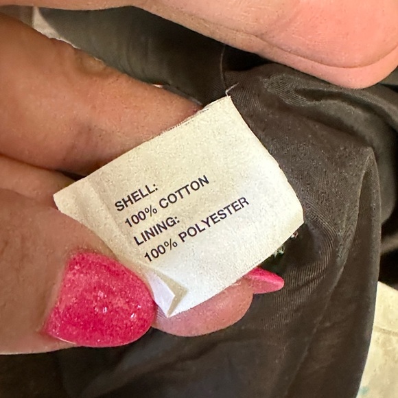 GAP Vintage Y2K Chocolate Brown 100% COTTON Button Coat M Trench Coat - Picture 7 of 10